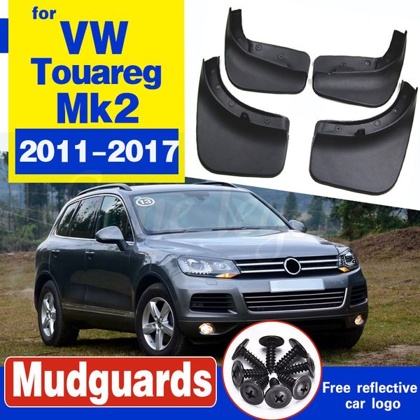 

set mud flaps for vw touareg 2 mk2 2011-2017 mudflaps splash guards front rear mud flap mudguards 2012 2013 2014 2015 2016 7p5