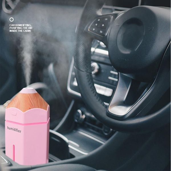 

230ml ultrasonic air humidifier for home car air freshener essential oil diffuser aroma usb umidificador with led light fogger