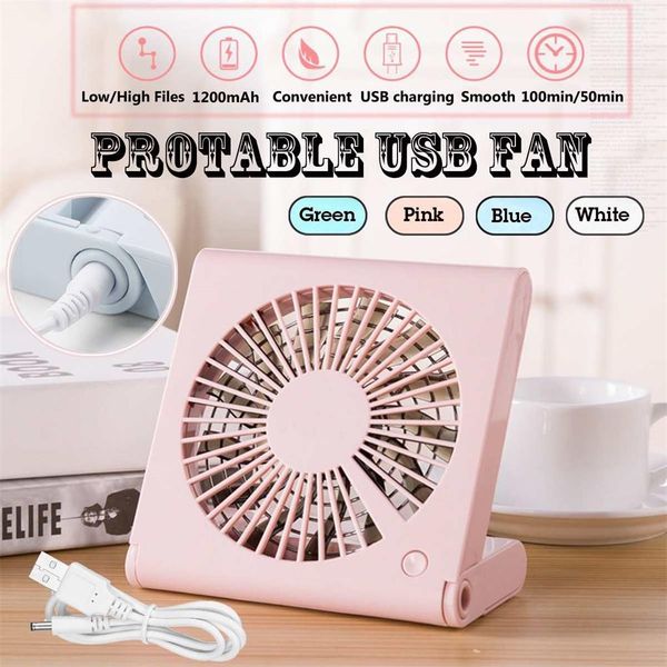 

cgjxsusb charging fan desknotebook folding fan deskpersonal cooling box fan quiet operation fast delivery #20 t200518