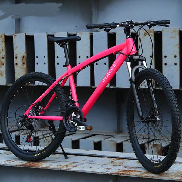 

high carbon steel double brake 21/24/27 speed mountain bike
