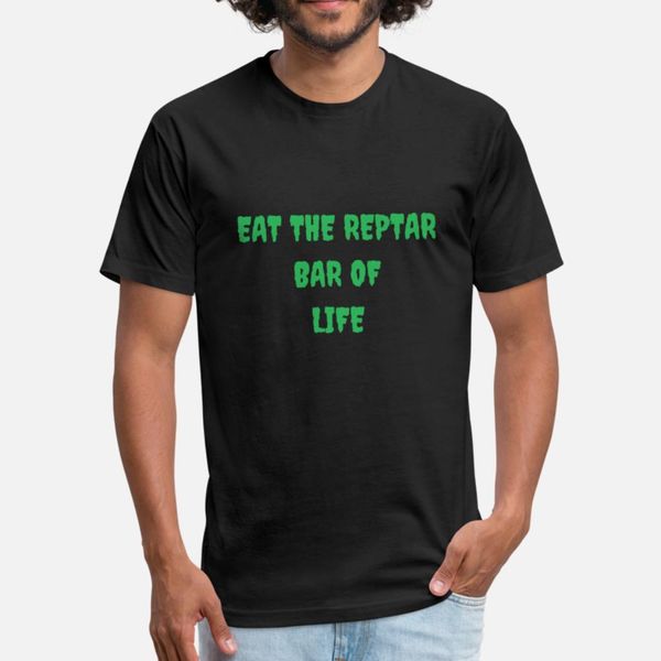 

eat the reptar bar of life t shirt men customized cotton round collar leisure graphic basic summer pictures shirt