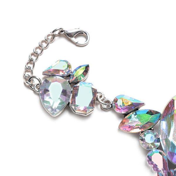 

anklet crystal sandal wedding beach barefoot tassel gem jewelry multilayer foot for new vintage bohemian women otsweet ortms, Silver