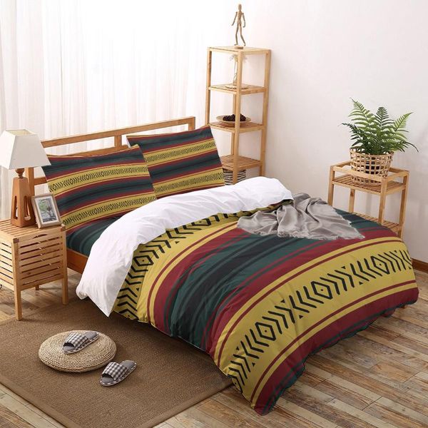 

mexican ethnic geometric stripes printed bedding sets duvet cover set pillowcase bed sets home bedclothes bed linen