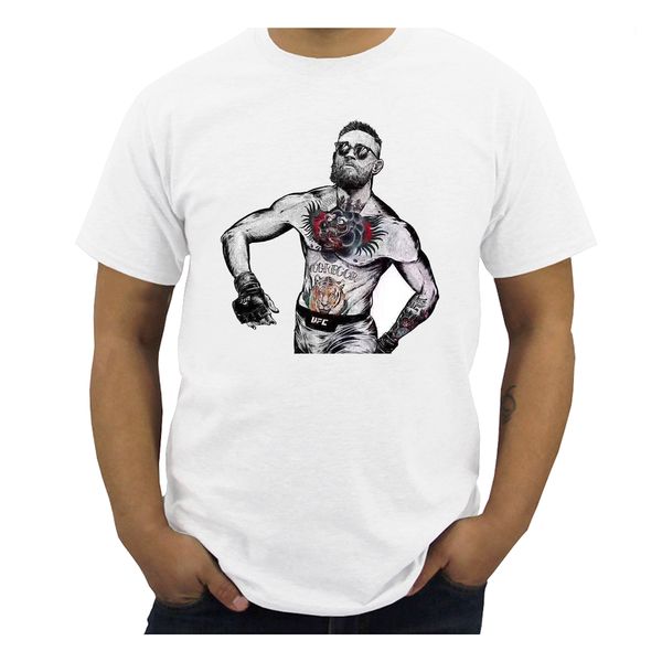 

summer conor mcgregor colonel harland sanders creative design printed short sleeve t shirt men tees funny t-shirt streetwear
