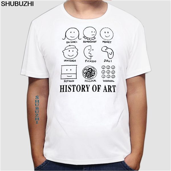 

picasso, monet, da vinci art history t-shirt cotton lycra fashion brand t shirt men new euro size