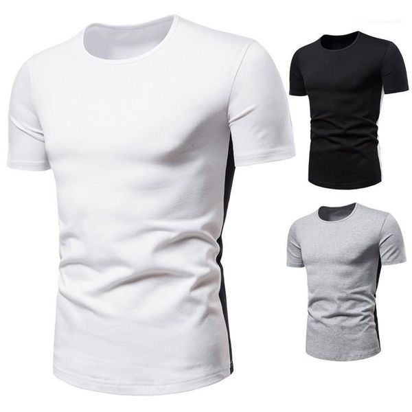 

designer tshirts 3colors brief summer mens tshirts casual solid color short sleeve slim tees o neck breathable oversize mens, White;black