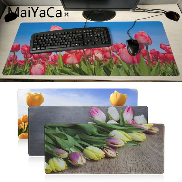 

maiyaca tulip flower wallpaper gamer play mats mousepad locking edge gaming mouse pad gamer game mouse pad anime mousepad