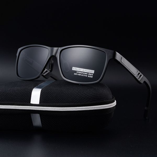 

sunglasses fashion aluminum magnesium polarized men sun glasses uv400 driving goggle eyewear oculos shades s8571, White;black