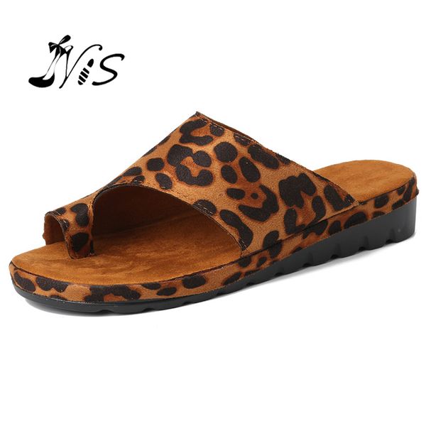 

nis women pu leather shoes comfy platform flat sole lady casual soft big toe foot correction sandal orthopedic bunion corrector, Black