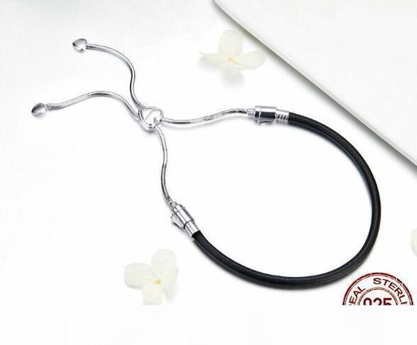 

spc6 (without box) 925 silver chain bracelet women round beads link chain bracelets female sterling silver jewelry