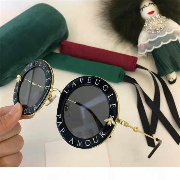 

new 0113 womens sunglasses women sun glasses 0113s round sunglasses gafas de sol mujer lunette sunglass, White;black