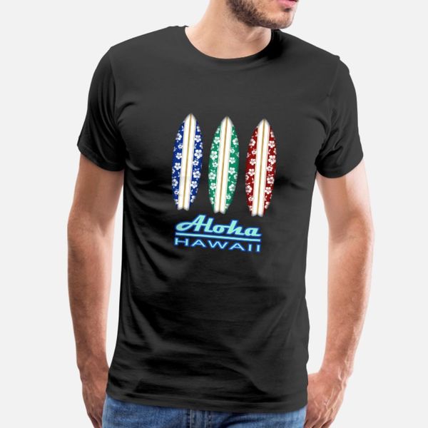 

aloha hawaiian surfboards t shirt men print tee shirt s-xxxl normal cute authentic spring autumn family shirt