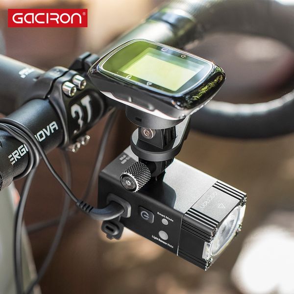 

gaciron 500 800 lumen smart light pro road bike headlight with 2 in 1 mount holder waterproof usb charging bicycle front light
