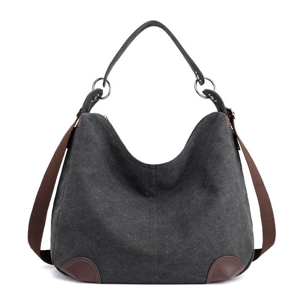

foreign trade female bag 2020 new canvas bag handbag shoulder messenger large capacity simple casual mother