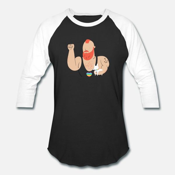 

gay strong men with dog cute dog design t shirt men custom tee shirt o neck trend anti-wrinkle comfortable spring kawaii shirt