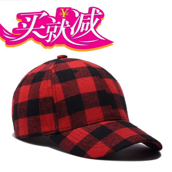 

black red plaid cap men's hat baseball cap summer fascinator hats, Blue;gray
