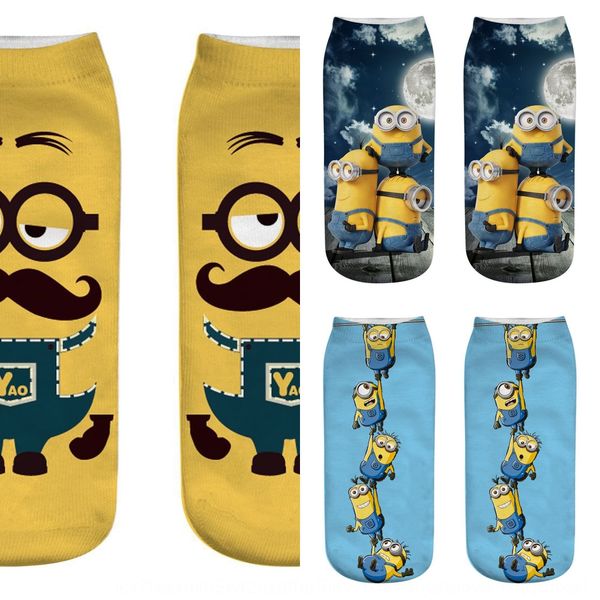

new minions series 3d selling and women's new minions series 3d printed selling and socks printed women's socks fcxij, Black