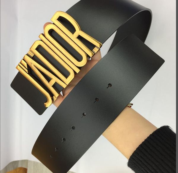 

belt summer fashion female leather new style belt gold letters large buckle smooth buckle wide belt bandwidth 7.0cm 2style joke, Blue;gray