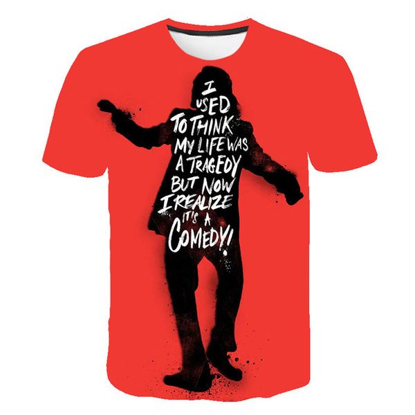 

sale clown joker face male 3d clown 3d print shirts humor oversized graphic men clothing