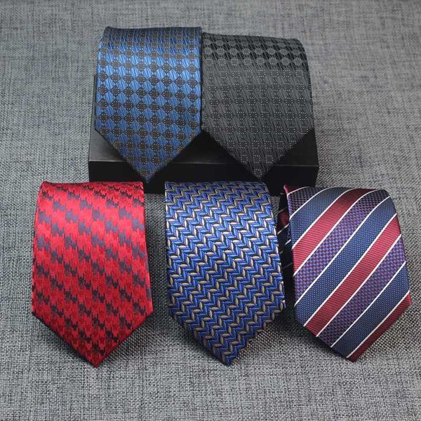 

8cm mens ties stripes corbatas for wedding party paisley jacquard gravata formal dress necktie neck ties for men neckwear groom, Black;gray