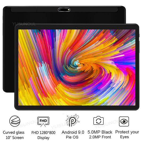 

tablet pc 2.5d tempered glas on biggest discount phone call google play 10 inch android 9.0 ips screen wifi gps 10.1"