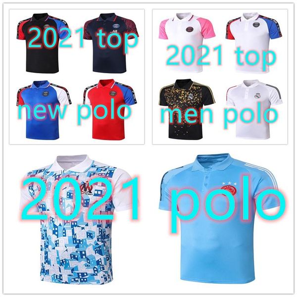 

new 2020 2021 soccer polo men hommes shirts 20 21 men mens polo shirts mens t shirts polo 666, Black