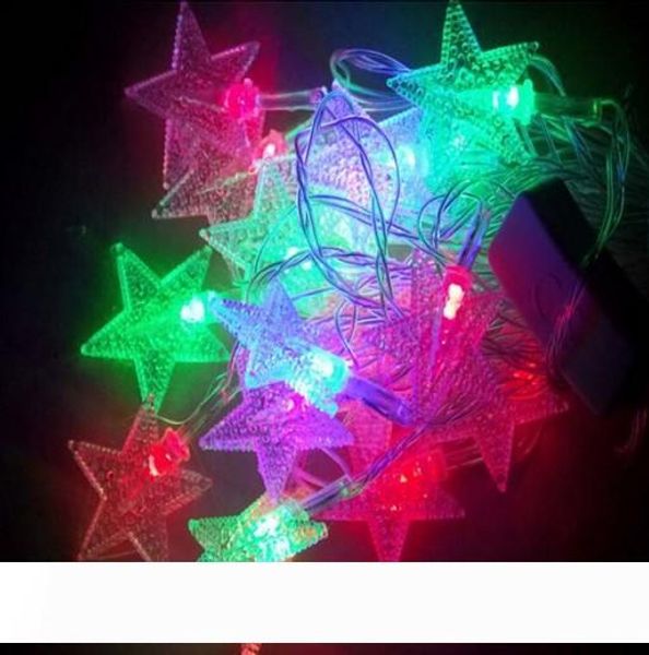 

10m 50 led pentagram string fairy light christmas xmas party wedding 5 five star holiday party light ac110v-220v