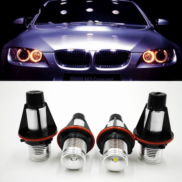 1 paio di errori Free LED LED Angel Eyes Marker Lights Lampadine per BMW E39 E53 E60 E61 E63 E64 E65 E66 E63 E64 E65 E66 E87 525I 530i Xi 545i m5