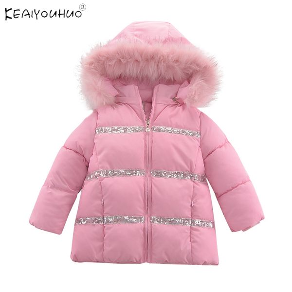 

2020 new warm velvet pink baby clothes hoodies zipper childrens jacket winter coat jacket for girls suit 3 4 5 6 7 8 years old, Blue;gray