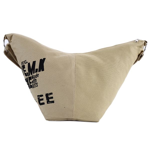 

large size shoulder bag letters print canvas bags diagonal tide package leisure casual travel crossbody bag women shopping bags