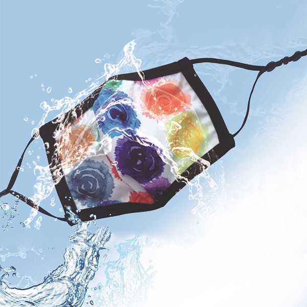 

creativity face mask personalized graffiti watercolor printing mask breathable outdoor black sunscreen all-in-one mask shpping dhe608