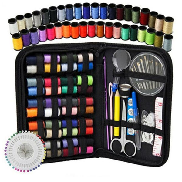 

128pcs portable scissor home needlework box knitting tool embroidery sewing kit