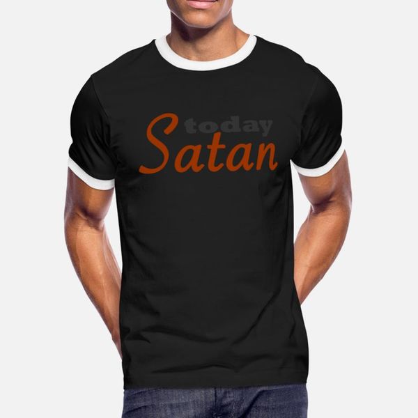 

today satan t shirt men design short sleeve s-xxxl novelty interesting humor spring pattern shirt