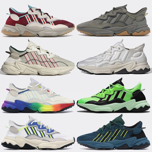 

3m refledique 2020 top fashion pride xeno trainers mens ozweego повседневная обувь облако белая неоновая зеленая пушка tech mineral trainers, Black