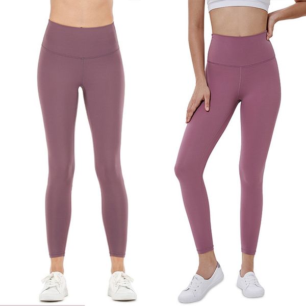 

solid women yoga pants high waist sports gym wear leggings elastic fitness overall full tights workout sports pants, White;red