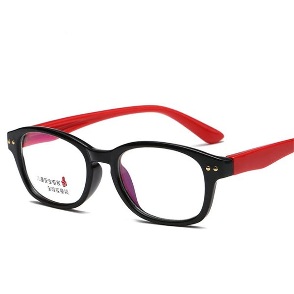 

boy girl eyeglasses lightweight flexible eyewear frame children prescription glasses frame silicone prescription eyeglasses 1660, Black