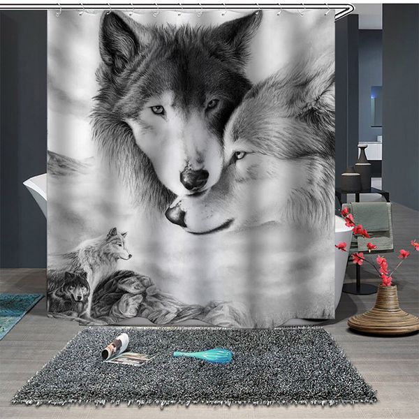 

shower curtains animal curtain printing polyester waterproof modern bathroom