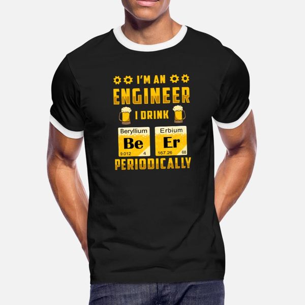 

engineers drink beer t shirt men crazy 100% cotton euro size s-3xl letter crazy fashion summer novelty shirt