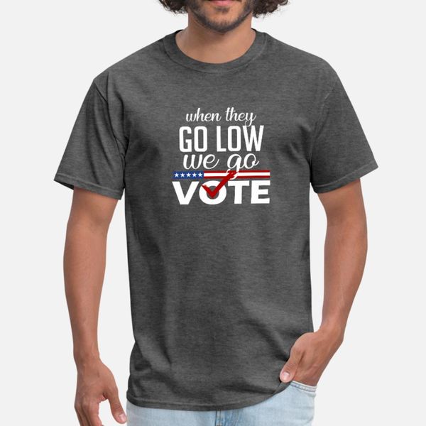 

когда они идут low we go vote ноября коты тенниска мужчины дизайнерские хлопок размер s-3xl одежду сумасшедшего смешного лето стиль тонкой р