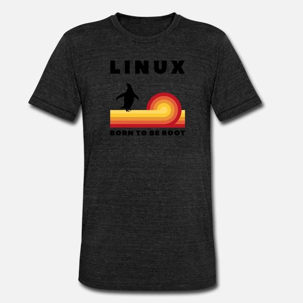 

linux born to be root t shirt men fit cotton euro size s-3xl formal fit breathable spring letters shirt