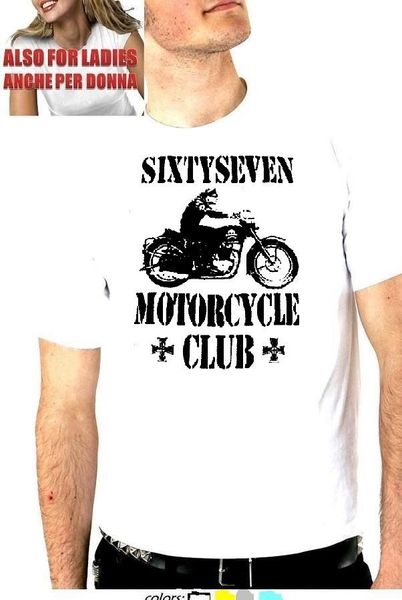 

brand new 2019 summer mens short sleeve cool t shirt sixty seven motor cycle cool biker us vintage rock funny america tee