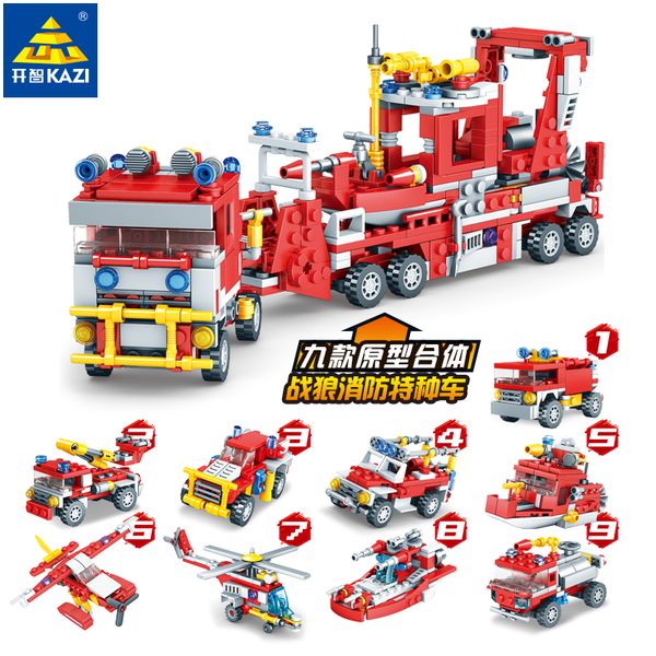 

blocks toys fire department series fire rescue children block toys 2020 selling gift of the child