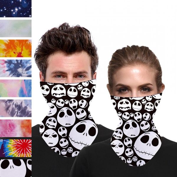

halloween party masks bicycle ski skull half face mask ghost scarf bandana neck warmer masks magic turban balaclava fy6099