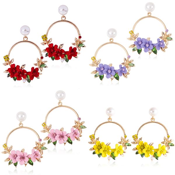 

chic hand carved fashion round classic boho earrings gypsy punk unique egypt jewelry, Silver