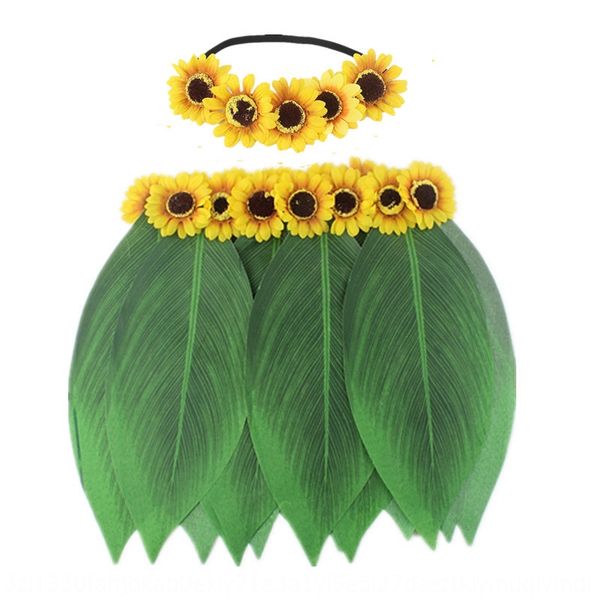 

новый пляж тема вечеринок моделирования вс цветок голова с венком пляж костюм темой набор гавайской лист юбка юбка костюм травы kmt0m