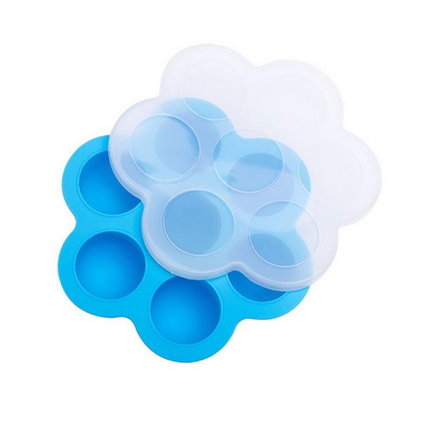 

snack 7 holes er vegetable ice cube food storage silicone egg bite mold