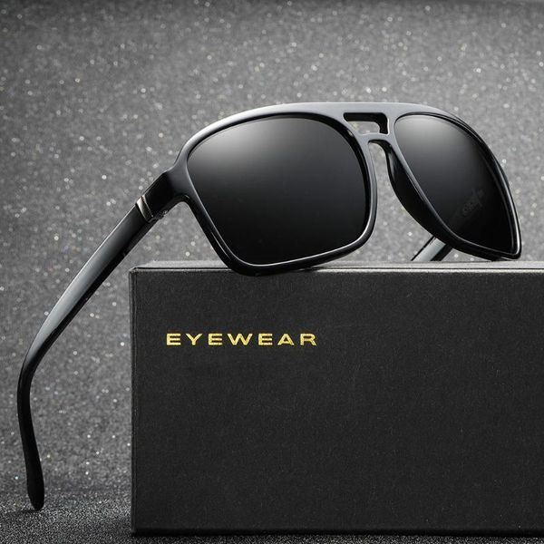 

original brand designer design vintage sunglasses men polarized glasses driver driving mirrors gradient shades male sun glasses, White;black