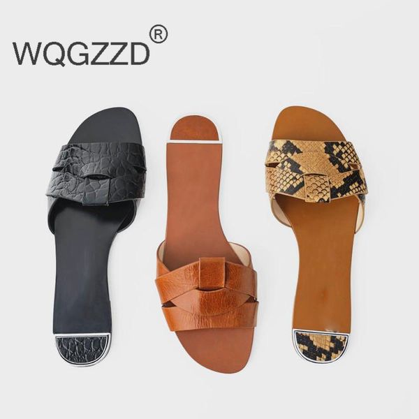 

chaussures femme 2020 new summer brand slippers women's shoes beach shoes women slides outdoor slippers chanclas de mujer, Black
