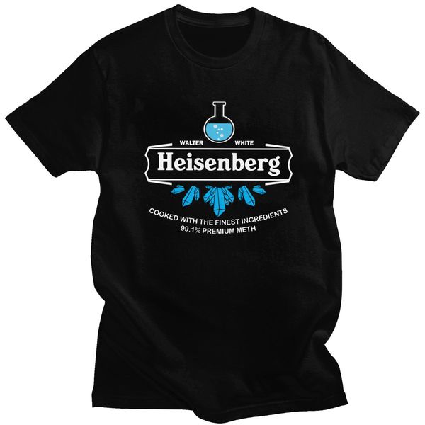 

cool breaking bad t-shirt men short sleeve printed walter white heisenberg t shirts soft cotton tv show chemistry tee gift idea