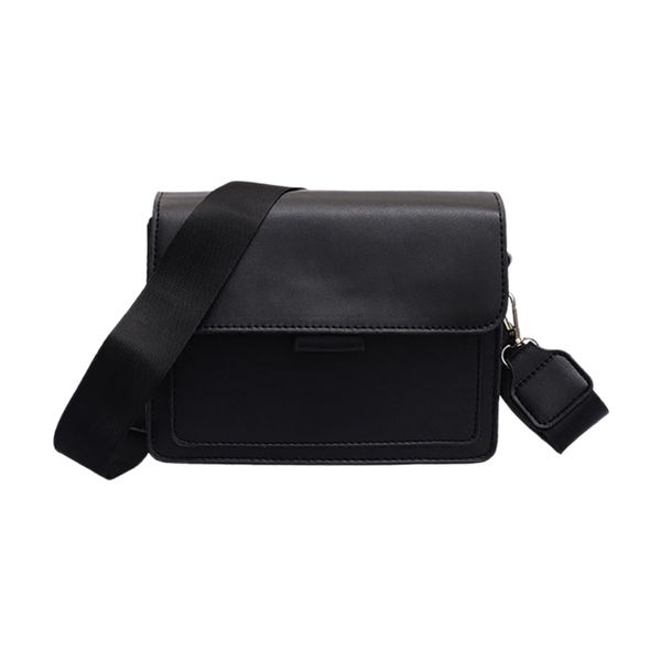 

simple solid color small square bag wild women's bag broadband shoulder messenger